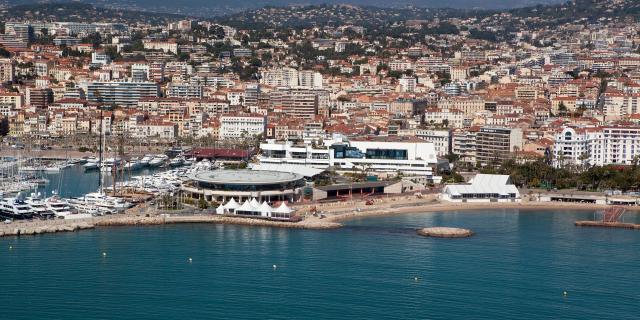 A bird's eye view of le Palais des Festivals