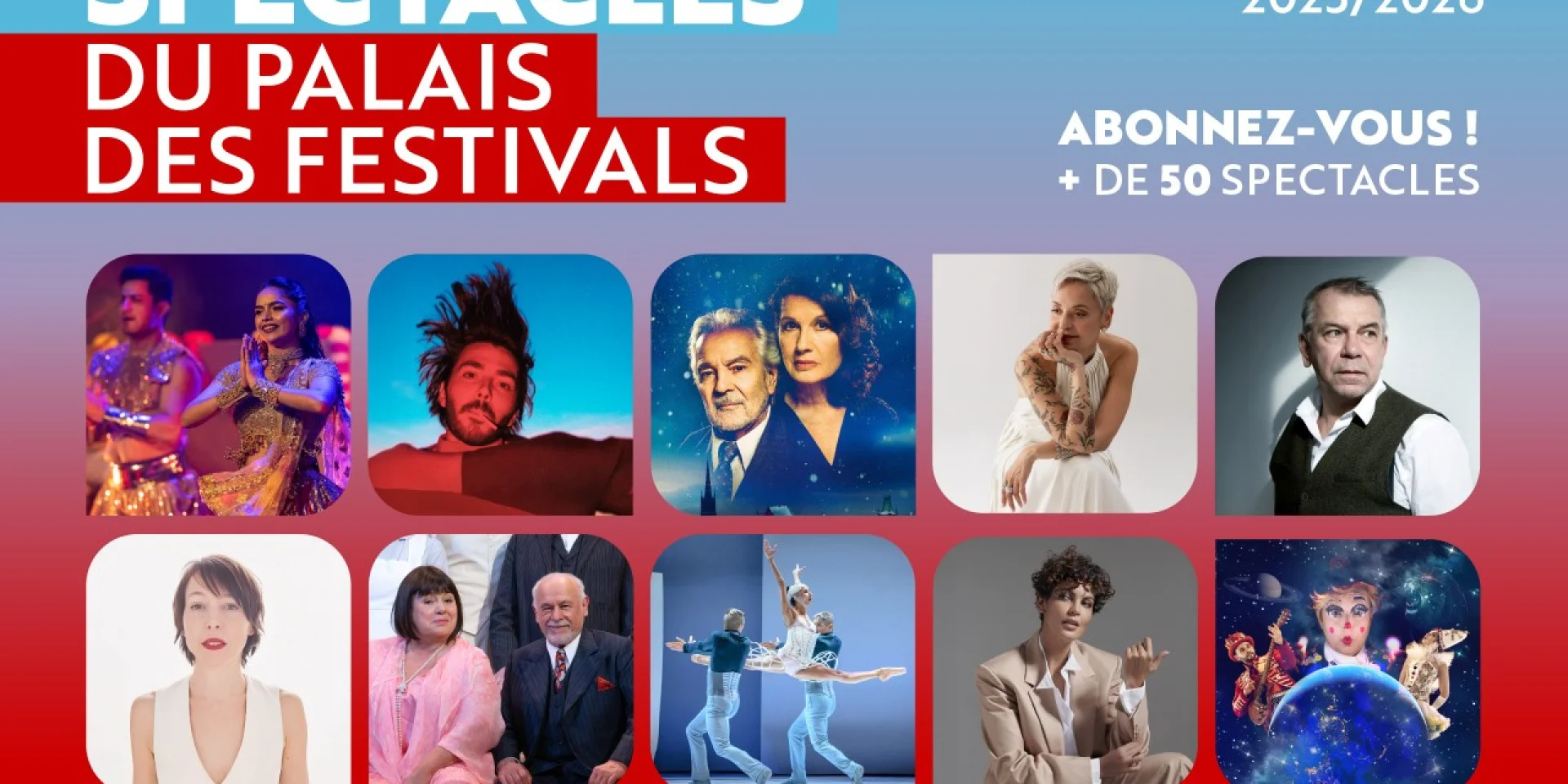 Shows at the Palais des Festivals: a new 2025-2026 edition full of